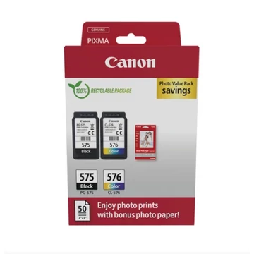 Canon PG575+CL576+10x15 GP501 fotópapír multipack Canon