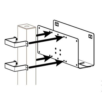 BRACKETMOUNT PERIPH TO 3X3 POST POST