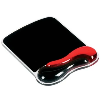 KENSINGTON Egérpad csuklótámasszal (Duo Gel Mouse Pad with Integrated Wrist Support - Red / Black)