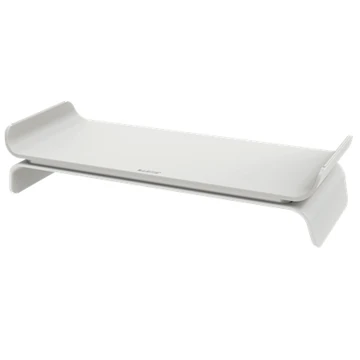 ERGONOMIC ADJUSTABLE MONITOR STAND 2 SETTINGS LIGHT GREY