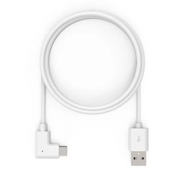 6FTUSB-A TO 90-DEGREE USB-C CABLE WHITE