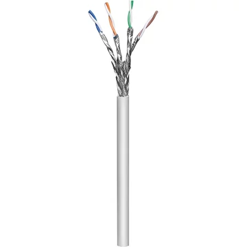 Manhattan Kábel - S / FTP Fali kábel dob (100m, réz, 23AWG, LSZH, CPR-Dca rated, Cat7, Szürke)
