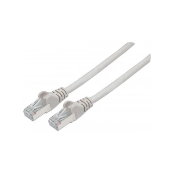 Manhattan Kábel - S / FTP Patch (RJ45 to RJ45, Cat6, 250Mhz, LSOH, 4 x 2 x AWG 28 / 7 réz, 15m, Szürke)