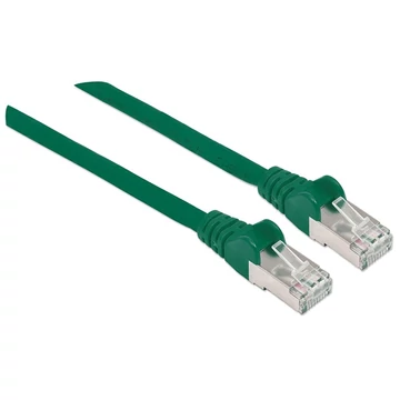 Manhattan Kábel - S / FTP Patch (RJ45 to RJ45, Cat7 kábel Cat6A moduláris csatlakozóval, 3m, zöld, réz)