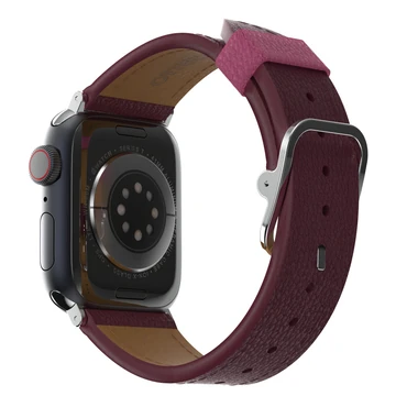 OB SYMMETRY CACTUS LEATHER WATCH BAND F/ APPLE WATCH 44/45/