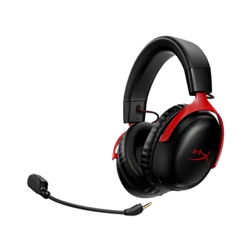 HP HYPERX Vezeték nélküli Fejhallgató Cloud III - Gaming Headset Black-Red