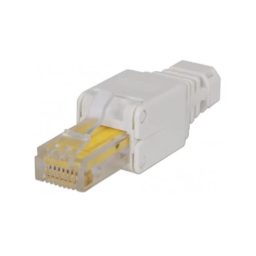 Manhattan Csatlakozó - RJ45 dugó, krimpelő fogó nélküli bekötés, Tooless design (Cat5 / 5e / 6)