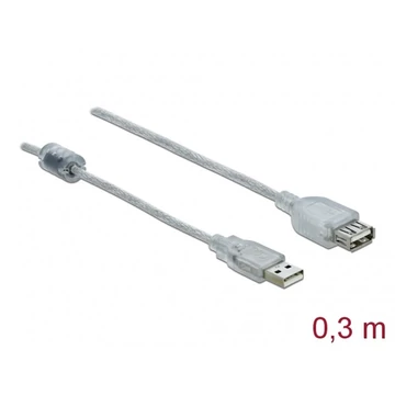 Delock Kábel - 82244 (USB-A 2.0 -> USB-A 2.0 hosszabitó kábel, apa / anya, 0,3m)