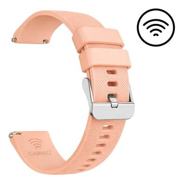 CARNEO PAY SILICONE 22MM PINK STRAP