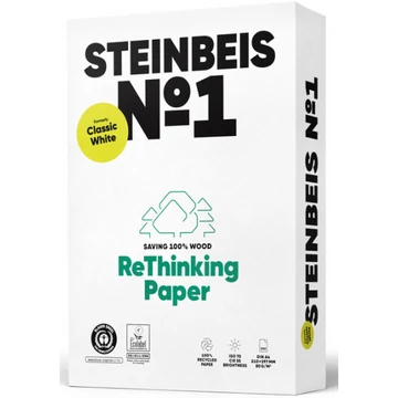 A/4 Steinbeis No.1 Classic White 80g. újrahasznosított másolópapír ISO 70-as fehérségű Value