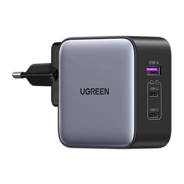 UGREEN 2x USB-C, 1x USB-A hálózati töltő 65W (90409)