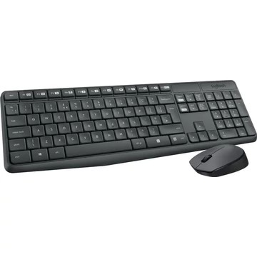 Logitech Cordless Desktop MK235 vezeték nélküli német billentyűzet + optikai egér (920-007905)