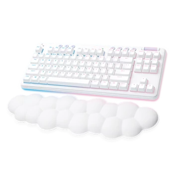LOGITECH Billentyűzet - G713 Aurora RGB Gaming Vezeték Nélküli (Tactile) UK, Fehér + Kéztámasz
