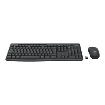Billentyűzet + Egér Logitech MK370 Membrános Grafit Wireless Magyar