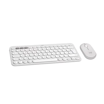 Logitech Pebble 2 Combo US INTL Bluetooth-billentyűzet + egér fehér (920-012240)