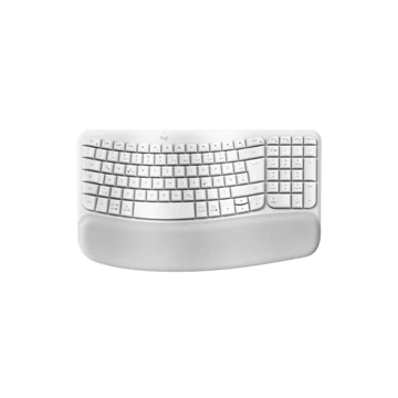 Wave Keys vezeték nélküli ergonomikus billentyűzet párnázott kéztámasszal