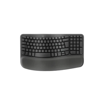 Wave Keys vezeték nélküli ergonomikus billentyűzet párnázott kéztámasszal