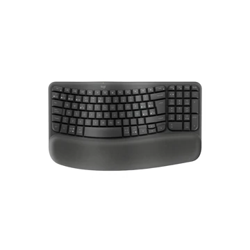 Wave Keys vezeték nélküli ergonomikus billentyűzet párnázott kéztámasszal