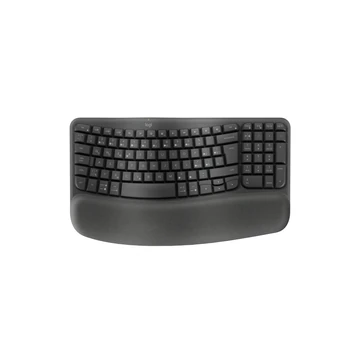 Wave Keys vezeték nélküli ergonomikus billentyűzet párnázott kéztámasszal