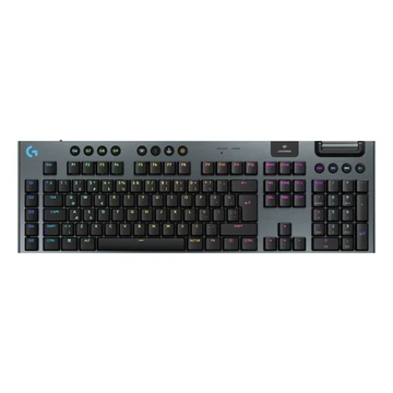 LAPOS KIALAKÍTÁS. MEGNÖVELT.<br>A Logitech G915 X LIGHTSPEED gyorsaságot, pontosságot és testreszabhatóságot kínál elegáns, ultravékony kialakítással. Ez a vezeték nélküli, játékhoz tervezett billentyűzet háromféle csatlakoztathatósággal, KEYCONTROL