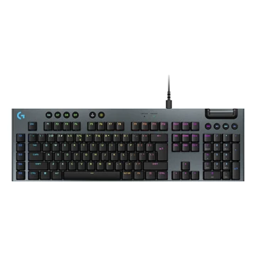 LAPOS KIALAKÍTÁS. MEGNÖVELT.<br>A Logitech G915 X gyorsaságot, pontosságot és testreszabhatóságot kínál elegáns, ultravékony kialakítással. Ez a vezetékes, játékhoz tervezett billentyűzet KEYCONTROL funkcióval, magas szintű gépelési élménnyel és pir