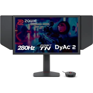 BenQ ZOWIE Monitor 24,1" - XL2546X+ (Fast TN, DyAc 2, 16:9, 1920x1080, 1ms, 320cd / m2, 3xHDMI, DP, mag.áll., 280Hz)