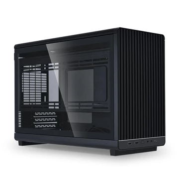 Edzett üveg oldallap Lian Li DAN Cases A3-mATX fekete házhoz