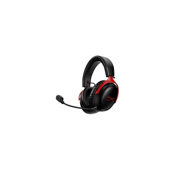 HyperX Fejhallgató - Cloud III S Wireless (Vezeték nélküli, USB, fekete / piros)