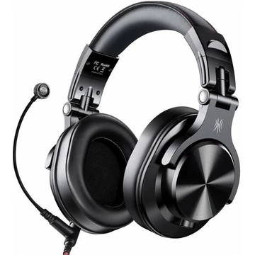 ONEODIO DJ Fejhallgató - Fusion A71M Black (Vezetékes, 3,5mm, 6,35mm jack, mikrofon, Hi-Res Audio)