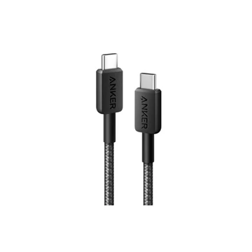 ANKER Töltőkábel, 322, USB-C - USB-C, 1,8 méteres, fekete - A81F6G11