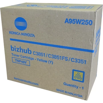 Konica-Minolta TNP49Y Toner Yellow 12.000 oldalra Konica-Minolta
