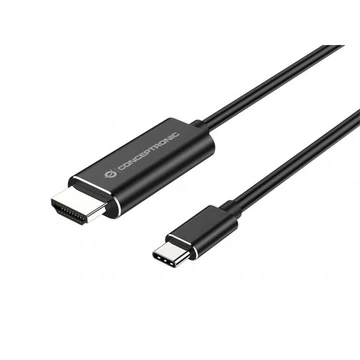 Conceptronic Kábel - ABBY04B (USB-C to HDMI, 4K / 60Hz, 2m, fekete)