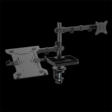 Advance Monitor / Notebook Asztali konzol - XTENDMOUNTS FLEX (17-32", Max.: 2x9kg, dönthető, forgatható, fekete)