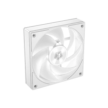 ID-Cooling Cooler 12cm - AF-1230-W (31,1dB, max. 143,90 m3 / h, 4pin, PWM, Hydro bear, Daisy chain, 12cm, fehér)
