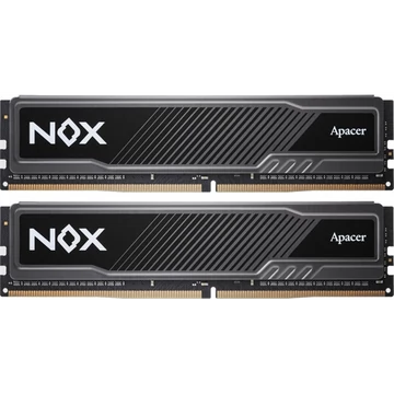 Apacer Memória Desktop - 16GB KIT DDR4 NOX (2x8GB, 3200MHz, CL16, 1.35V, hűtőbordás)