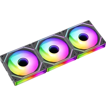Formula Cooler 12cm - 3 db Air Bridge BK (19-27,5dB, max. 63,2 m3 / h, 4pin csatlakozó, hydro bearing, ház hűtésre, ARGB)