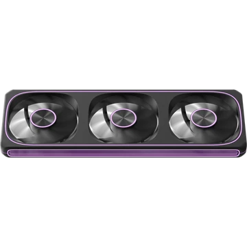 Formula Cooler 12cm -  3db Air Fusion 3 BK (37,93dB,max.39,64 CFM, PWM4-Pin + ARGB3-Pin, hydro bearing, ház hűtésre, ARGB)