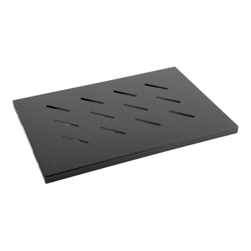 LANBERG AK-1001-B Lanberg polc 19 rack szekrényhez 450mm (1U, 500x280mm, teherbírás 20kg-ig) fek