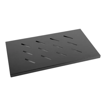 LANBERG AK-1002-B Lanberg polc 19 rack szekrényhez 600mm (1U, 465x300mm, teherbírás 20kg-ig) fek