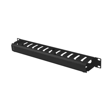 Lanberg AK-1704-B 19"" 1U fekete csatornás kábelrendező