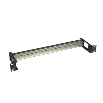 Lanberg AK-1801-B 19"" 1U fekete DIN sín panel
