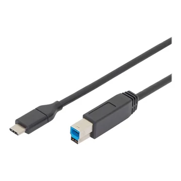 DIGITUS AK-300149-018-S Cable USB 3.1 Gen.2 SuperSpeed+ 10Gbps Type USB C/B M/M black 1,8m