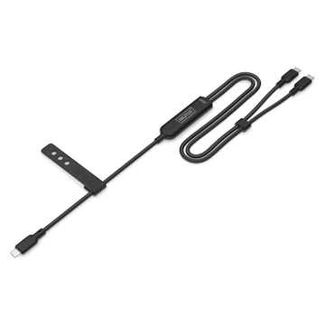 USB-C 2IN1 CHARGINGCA 140W 1.8M CHARGING CABLE BLACK
