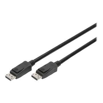 ASSMANN DisplayPort connection cable DP M/M 3m w/lock UHD 8K Vers. 1.3/1.4 bl