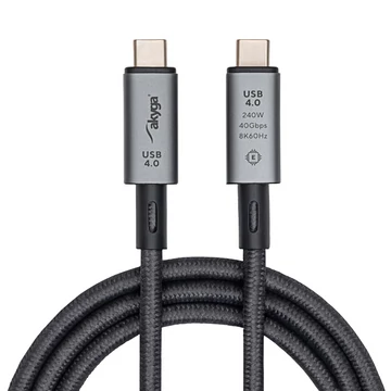 Akyga Kábel USB4 type C 1m AK-USB-45 40Gb/s 240W