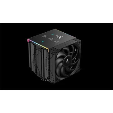 DeepCool CPU Cooler - AK620 DIGITAL PRO (25 dB; max, 103,45 m3 / h; 4pin csatlakozó, 6 db heatpipe, 2x12cm, PWM)