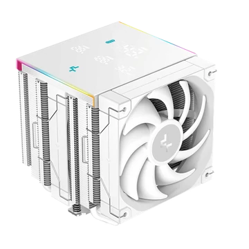 DeepCool CPU Cooler - AK620 DIGITAL PRO WH (25 dB; max, 103,45 m3 / h; 4pin csatlakozó, 6 db heatpipe, 2x12cm, PWM, fehér)