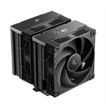 DeepCool CPU Cooler - AK620 G2 DIGITAL NYX (28 dB; max, 98,13 m3 / h; 4pin csatlakozó, 6 db heatpipe, 2x12cm, PWM)