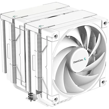 DeepCool CPU Cooler - AK620 WH (28 dB; max, 117,21 m3 / h; 4pin csatlakozó, 6 db heatpipe, 2x12cm, PWM)