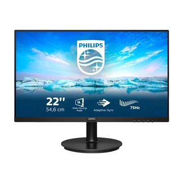 PHILIPS 222V8LA/00 21.5inch VA LCD FHD 1920x1080 16:9 3000:1 250cd/m2 75Hz 4ms GtG VGA HDMI 1.4 DP1.2 3 year warranty
